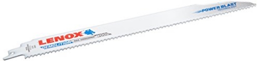 Picture of Lenox Tools 20485B106R Lenox Tools - 20485B106R LENOX Tools Demolition Reciprocating Saw Blade with Power Blast Technology, Bi-Metal, 12-inch, 6 TPI, 25/PK (EA)