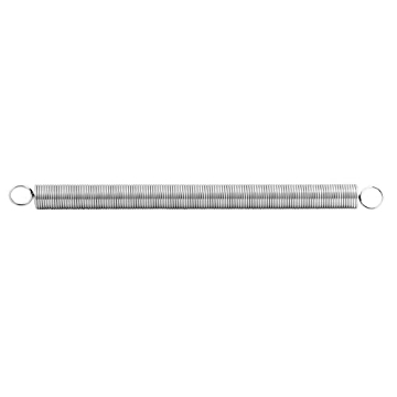Picture of Prime SP 9634 Prime-Line SP 9634 Extension Spring, Spring Steel Construction, Nickel-Plated Finish, 0.054 GA x 9/16 In. x 8-1/2 In., Closed Single Loop (Single Pack) (EA)