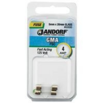 Picture of JANDORF SPECIALTY HARDWARE 60686 Jandorf Specialty Hardw Fuse Gma 4A Fast Acting 60686 (EA)