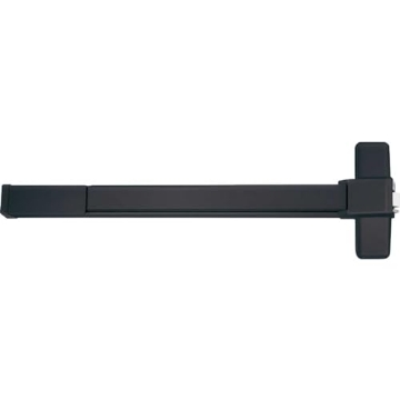 Picture of Tell Manufacturing EX100476 Tell Commercial Push Bar Panic Exit Device Aluminum Black Matte • Accommodates Wood or Metal Doors from 1-3/4"" to 2"" Thick and is Surface Mounted • Covers Full Width of 28"" - 36” Wide Doors (EA)