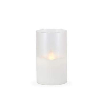 Picture of EVERLASTING GLOW 45604 3.5-in D x 6-in H Hand Poured Wax Candle in Frosted Glass with Exclusive Illumaflame™ Glow (PK-6-EA)