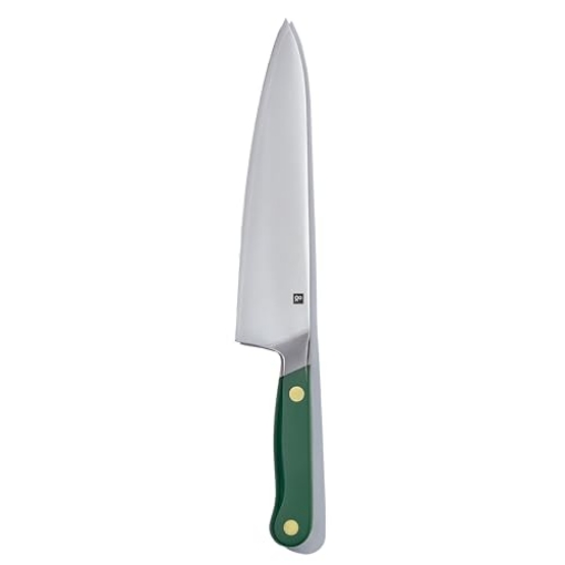 Picture of HEDLEY & BENNETT INC 810059948686 hedley & bennett Professional Chef Knife - Sharp 8 inch Japanese Kitchen Blade - Three-Layer Steel for Cutting Meat and Vegetables - Ergonomic Handle - Cooking Gift - Shiso (Green) (EA)