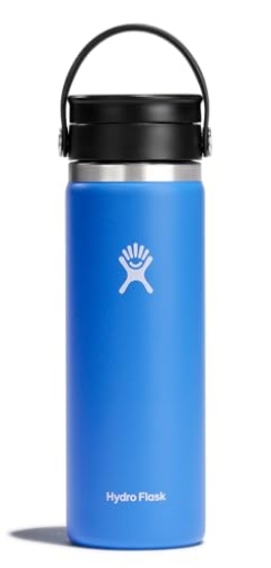 Picture of STEEL TECHNOLOGY LLC W20BCX482 Hydro Flask Flex Sip Coffee Tumbler – Insulated Stainless Steel, Non Spill, Leak Proof Travel Coffee Cup 20 Oz Cascade Blue (EA)