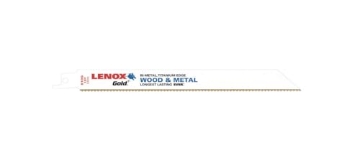 Picture of Lenox Tools 21065810GR Lenox Gold 8 in. Bi-Metal Reciprocating Saw Blade 10 TPI 5 pk (EA)