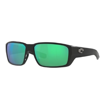 Picture of COSTA 06S907960907902 Costa Del Mar Sunglasses for Men - Fantail PRO Mens Polarized Sunglasses - Fishing, Boating & Beach UV Protection - Size 60 - Matte Black/Green Mirror 580G (EA)