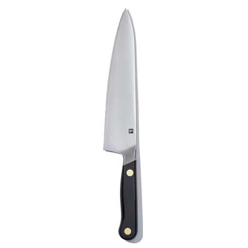 Picture of HEDLEY & BENNETT INC 810059948693 hedley & bennett Professional Chef Knife - Sharp 8 inch Japanese Kitchen Blade - Three-Layer Steel for Cutting Meat and Vegetables - Ergonomic Handle - Cooking Gift - Caviar (Black) (EA)