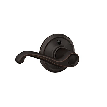 Picture of Ingersoll Rand F170VFLA716LH Schlage F170 FLA 716 LH Left Handed Flair Door Lever, One Sided Non-Turning Dummy Door Handle, Aged Bronze (EA)