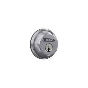 Picture of Ingersoll Rand B60CS G 626 Schlage B60 N 626 Deadbolt, Keyed 1 Side, Highest Residential Security, Satin Chrome (EA)