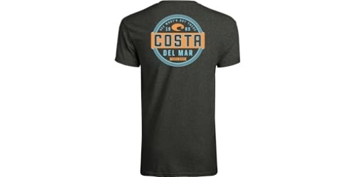 Picture of COSTA FQA400022-25U2X Costa Del Mar Prado Short Sleeve T Shirt, Dark Heather, 2XL (EA)