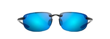Picture of MAUI JIM 603429041298 Maui Jim Men's and Women's Hookipa Polarized Rimless Sunglasses, Smoke Grey/Blue Hawaii, Large (EA)