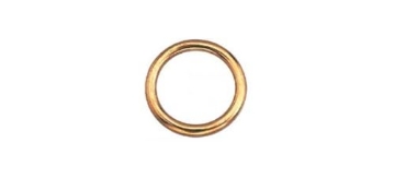 Picture of Baron 7B-2 Baron Jumbo Polished Brass Silver Solid Brass 2 in. L Ring 1 pk (EA)