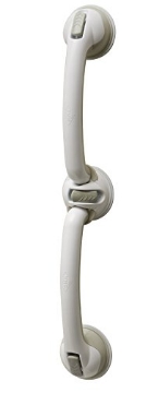 Picture of SAFE-ER-GRIP 20848 Safe-er-Grip Swivel Balance Assist Bar, Suction Cup Bathroom Safety Bar, Easy No Tool Installation, 28 inches, White and Grey (EA)