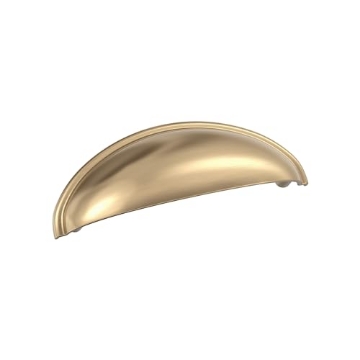 Picture of Amerock BP22094CZ Amerock BP22094CZ Champagne Bronze Cabinet Cup Pull | 3 inch (76mm) Center-to-Center Cabinet Hardware | Ravino | Furniture Hardware | Drawer Pull (Pack of 1) (EA)