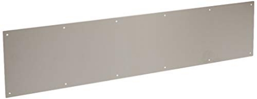 Picture of IVES CGC8400S32D8X34 SCHLAGE 515010 Satin Stainless-Steel Commercial Kick Plate, 8" x 34" , Gray (EA)