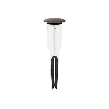 Picture of EASYPOPUP PF0254 PF WaterWorks PF0254 EasyPOPUP Patented Universal Bathroom Sink Pop-Up Stopper, Easy Install/Remove Design, No Disassembly, Fits BallRod Pop-Up Drains, 5-1/2 in Tall 1.5 in. Cap Dia. Oil Rubbed Bronze (EA)