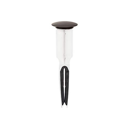 Picture of EASYPOPUP PF0254 PF WaterWorks PF0254 EasyPOPUP Patented Universal Bathroom Sink Pop-Up Stopper, Easy Install/Remove Design, No Disassembly, Fits BallRod Pop-Up Drains, 5-1/2 in Tall 1.5 in. Cap Dia. Oil Rubbed Bronze (EA)