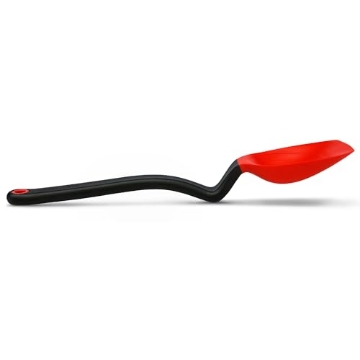 Picture of DREAMFARM INC DFSU2621 Dreamfarm Supoon Non-Stick Sit-Up Silicone Scraping, Serving, Cooking Spoon Measures 5ml Tsp & 15ml Tbsp - 11" Red (EA)
