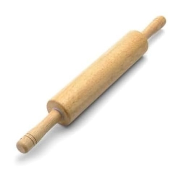Picture of FARBERWARE 5215807 FARBERWARE Classic Wood Rolling Pin, 18-Inch Hardwood Dough Roller for Baking Pizza, Pies, Pastry and Cookies, Ergonomic Handles, Kitchen Essential (EA)