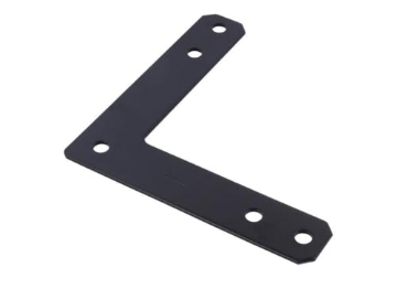Picture of ACE TRADING - BH 10 02-3411-405 HAMPTON 12 in. H X 12 in. W X 3/16 in. D Black Steel Corner Plate (EA)
