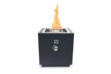 Picture of TK PRODUCTS INC TK-1092-QB Ukiah Qube 12.5 in. W Steel Outdoor Square Propane Fire Pit (EA)