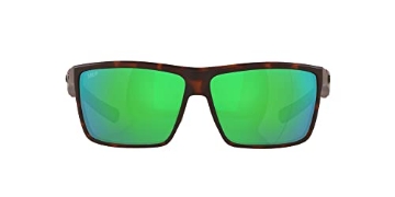 Picture of COSTA 06S901660901611 Costa Del Mar Mens Rinconcito Rectangular Sunglasses, Matte Tortoise/Green Mirrored Polarized-580P, 60 mm (EA)