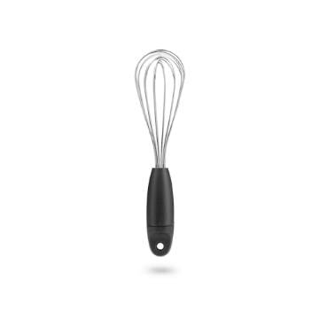 Picture of DREAMFARM INC DFFK5813 Dreamfarm Mini Flisk 3-in-1, Fold-Flat, Space-Saving Baking & Cooking Balloon Whisk, Sauce & Deglazing Whisk, Stainless Steel - 9" Black (EA)
