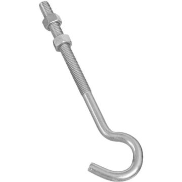 Picture of National/Spectrum Brands N221-697 Stanley Hardware 221697 3/8" Zinc Plated Hook Bolt (PK-10-EA)