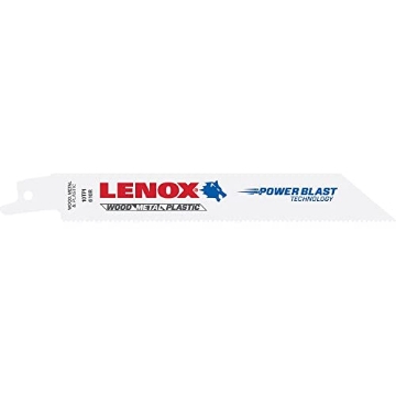 Picture of Lenox Tools 20493B610R LENOX Tools General Purpose Reciprocating Saw Blade with Power Blast Technology, Bi-Metal, 6-inch, 10 TPI, 25/PK (EA)