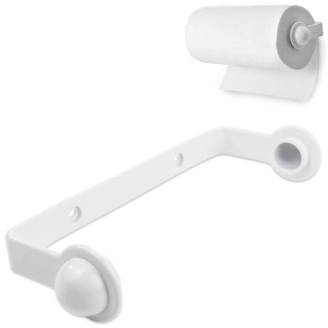 Picture of Ashley Chloe Inc 40200 Spectrum Paper Towel Holder for Under Cabinet - Hanging Wall Mount Paper Towel Holder for Kitchen - Easy-to-Use Fits Standard & Jumbo Rolls - Minimalist Paper Towel Roll Rack (EA)