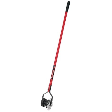Picture of Truper Tools ROT-EDG Truper 35195 Rotary Lawn Edger with Dual Wheel - Fiberglass Handle with Non Slip Grip, 48 Inch (EA)