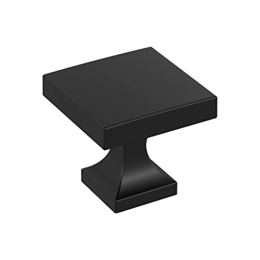 Picture of Amerock BP37024MB Miseno MCKTRK3106 Vallombrosa 1-1/16 Inch Square Cabinet Knob - Matte Black (EA)