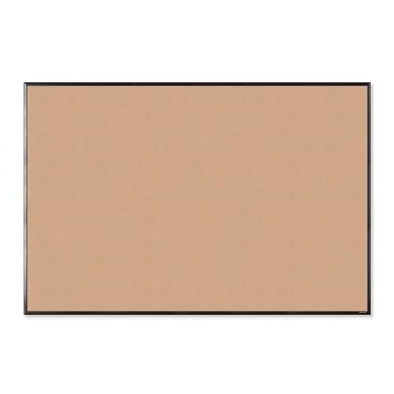 Picture of U Brands 2882U00-01 U Brands Cork Bulletin Board with Black Aluminum Frame, 70 x 47, Natural Surface (EA)