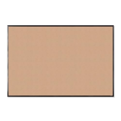 Picture of U Brands 2882U00-01 U Brands Cork Bulletin Board with Black Aluminum Frame, 70 x 47, Natural Surface (EA)