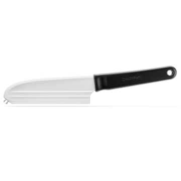 Picture of DREAMFARM INC DFKB5219 Dreamfarm Knibble Lite 3-In-1 Non-Stick Cheese Knife for Charcuterie, Slicing, Spreading, with Built-In Fork to Serve & Share Foods - 9" Black (EA)
