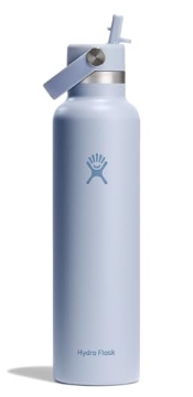 Picture of STEEL TECHNOLOGY LLC S24CFS484 Hydro Flask Water Bottle - Insulated Stainless Steel - Straw Lid, Non Spill, Leakproof 24 Oz Surf Blue (EA)