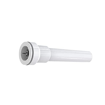 Picture of THE KEENEY MANUFACTURING COMPANY 42-8IPK Keeney Insta-Plumb 1-1/4 in. x 8 in. Extension Tube - Connects to 1-1/4 in. O.D. Plastic Tube - Push Fit System, White (EA)