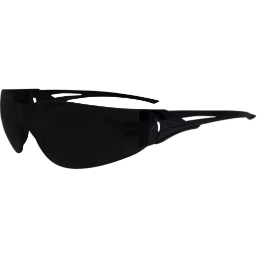Picture of Edge Tech CV116 EDGE CV116 Viso Wrap-Around Safety Glasses, Anti-Scratch, Non-Slip, UV 400, Military Grade, ANSI/ISEA & MCEPS Compliant, 5.04" Wide, Black Frame/Smoke Lens, Case of 200 (EA)