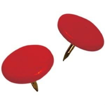 Picture of HILLMAN 122673 Hillman Red Push Pins 40 pk - Case of: 6; Each Pack Qty: 40; Total Items Qty: 2406 (PK-6-EA)