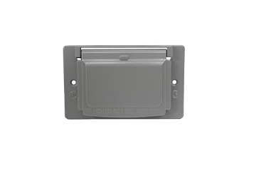 Picture of SIGMA ENGINEERED SOLUTIONS 14249 Sigma Electric 14249 Gray Sigma Horizontal Gfci Outlet Cover Wp 2-13/16 "X4-9/16 X2 Al 1 Gang Shrinkwrap, No Size (EA)