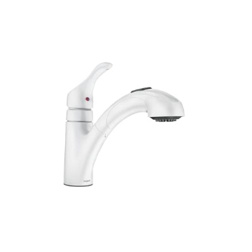 Picture of Moen CA87316W Moen, Glacier CA87316W Renzo Single Handle Kitchen Faucet (EA)