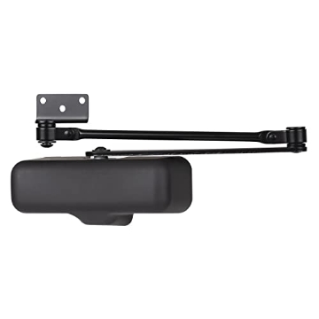 Picture of BRINKS BC4010 BRINKS Automatic Door Closer for Home, Light Duty Residential & Commercial, Auto Soft Close, 180-Degree Opening, Adjustable Speed, Black Finish Size 1 (EA)