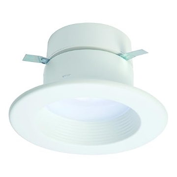 Picture of HALO RL4LS9FSD2W1EWH HALO RL 4 in. White Integrated LED Recessed Ceiling Light Trim at Selectable CCT (2700K-5000K), Extra Brightness (915 Lumens) (EA)