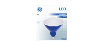 Picture of HENKEL LOCTITE 93100882 GE 93100882 LED Blue Floodlight, Medium Base, PAR38M, 6 Watt - Quantity 1 (EA)