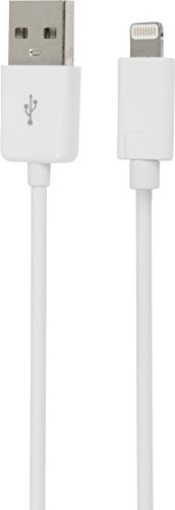 Picture of Boss Products Usa Llc GP-USB-IPH5 GetPower USB Charging and Sync Cable MFI Certified for Apple Lightning Tip Devices - Retail Packaging - White (EA)