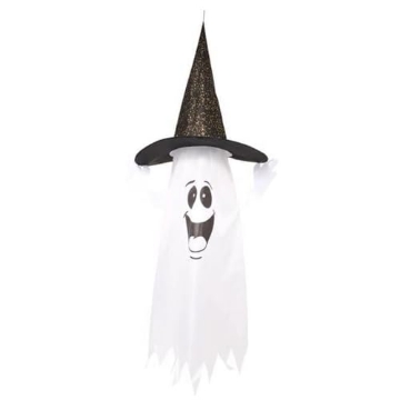 Picture of FUN WORLD 91969 5 ft. Prelit Ghost with Witch Hat Halloween Decor (EA)