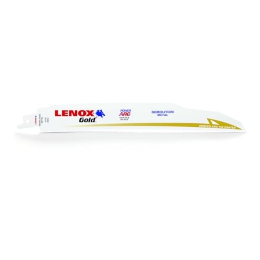 Picture of Lenox Tools 21089960GR Lenox Gold 9 in. Bi-Metal Reciprocating Saw Blade 10 TPI 5 pk (EA)