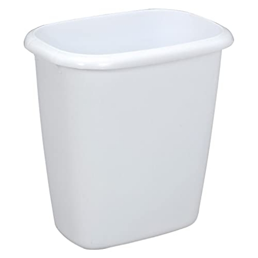 Picture of RUBBERMAID COMMERCIAL FG295800WHT Rubbermaid FG295800WHT Vanity Wastebasket, 14.4-Quart, White (CT-6-EA)