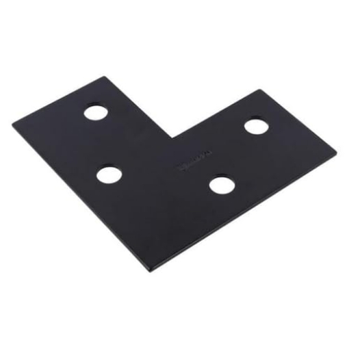Picture of ACE TRADING - BH 10 02-3411-410 6 x 6 x 0.125 in. Steel Corner Plate Black (EA)