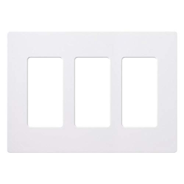 Picture of LUTRON ELECTRONICS CO CW-3-WH WALL PLATE WHITE 3 GANG (EA)
