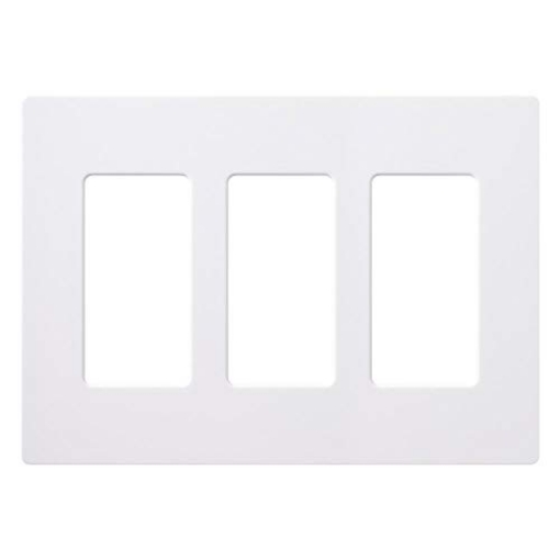 Picture of LUTRON ELECTRONICS CO CW-3-WH WALL PLATE WHITE 3 GANG (EA)
